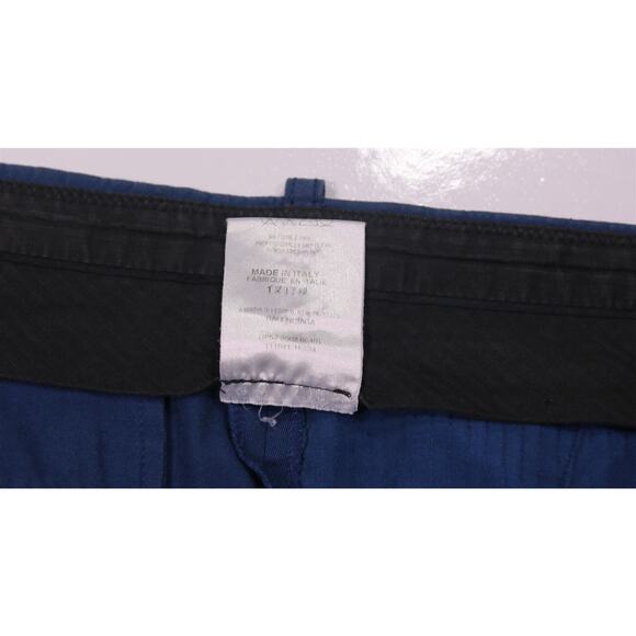 Balenciaga Blue Cotton Flat Front Flared Bell Bottoms Pants Eu 54 - US 34x30 - Picture 7 of 7